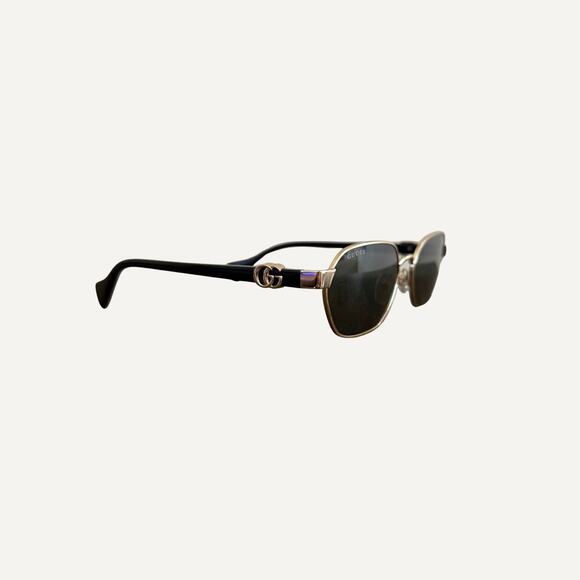 Women's - Gucci GG1593s 001 Retro Square Tinted Sunglasses - Picture 1 of 6
